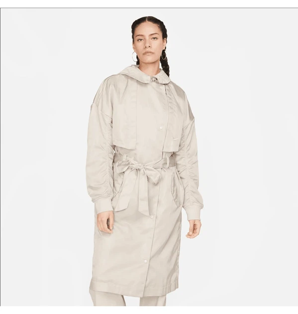 Куртка женская Nike Essentials Trench Jacke M Бежевий FB4521-104 - Фото 2 Куртка женская Nike Essentials Trench Jacke M Бежевий FB4521-104 - изображение 2