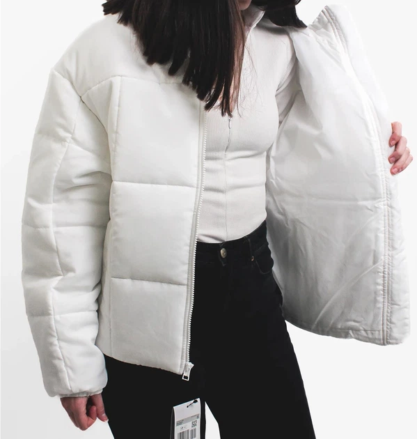 Куртка женская Nike Sportswear Classic Puffer Therma-Fit Loose Hooded Jacket XL Белый FB7672-100 - изображение 8