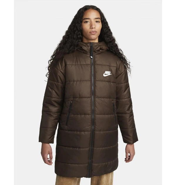 Куртка жіноча Nike W Nsw Syn Tf Rpl Hd Parka S Коричневий DX1798-237 - зображення 2