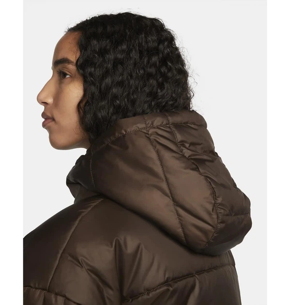 Куртка жіноча Nike W Nsw Syn Tf Rpl Hd Parka S Коричневий DX1798-237 - зображення 5