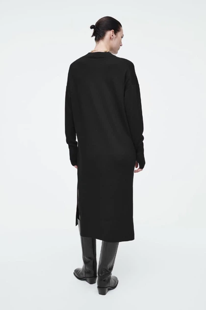 Сукня жіноча COS merino wool midi dress 1242285001 XS Чорний - зображення 4