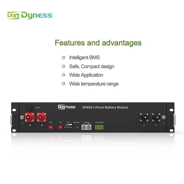 Акумулятор DYNESS B4850 LiFePO4 48V/50AH (2400W*h) (літій-залізо-фосфатний акумулятор для ДБЖ (UPS)) - изображение 4