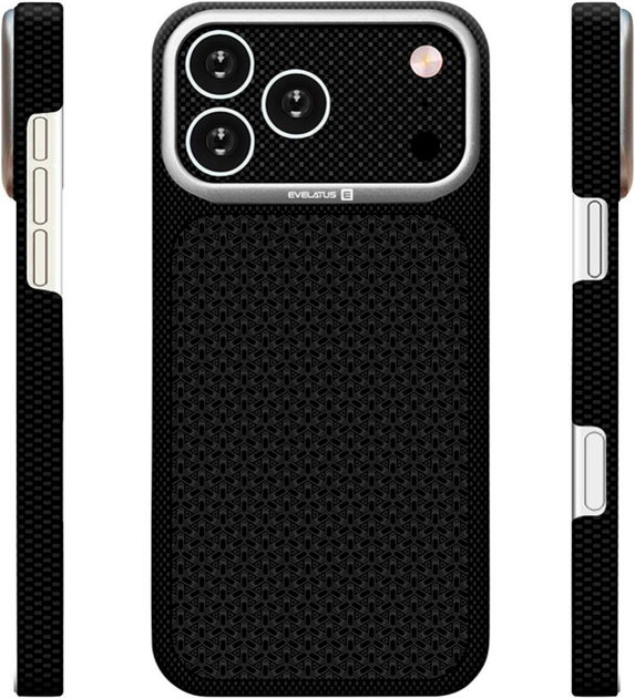 Etui Evelatus Carbon Premium MagSafe do Apple iPhone 18 Pro Black (EVEAPP18PCPEMCB) - obraz 2
