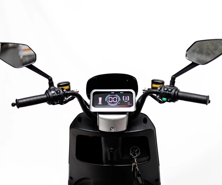 Электроскутер JENYE BIG COW 2,5кВт - 2500Вт 72V/20AH Led (ЧЕРНЫЙ) - изображение 5