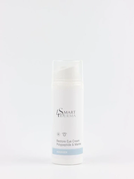Увлажняющий дренажный крем от темных кругов и отеков Smart4Derma Restore Eye Cream Polypeptide & Marine 100 мл - Фото 1 Увлажняющий дренажный крем от темных кругов и отеков Smart4Derma Restore Eye Cream Polypeptide & Marine 100 мл - изображение 1