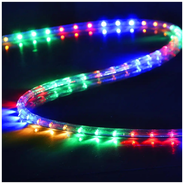Уличная светодиодная гирлянда Дюралайт 80м 60 LED на метр 184Вт IP68 Мультиколор SQ-27027 - изображение 3