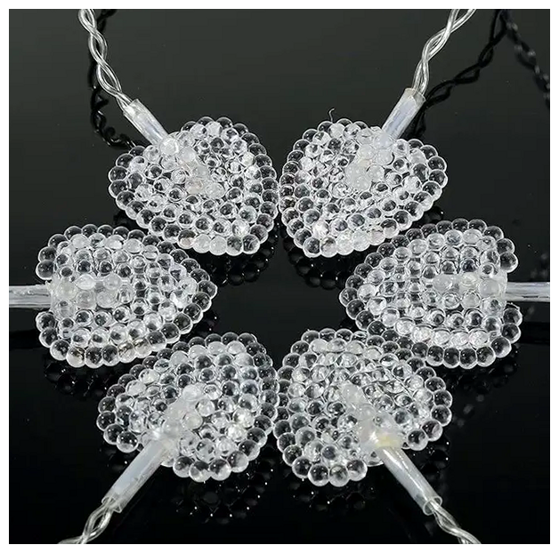 LED гирлянда штора 1,8x1,5м 16 нитей 220В 8 режимов фиолетовая для романтического декора SQ-27483 - изображение 3