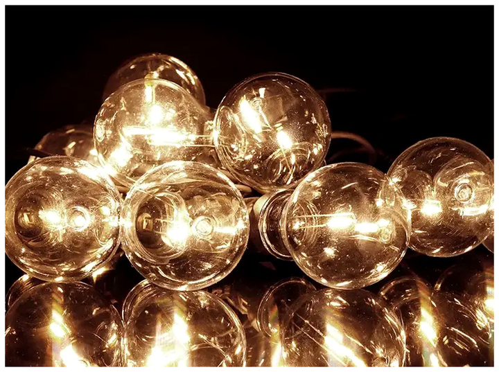 Ретро гирлянда Белт-Лайт уличная 5м 10 LED шариков IP44 220В Теплый белый SQ-28527 - изображение 8