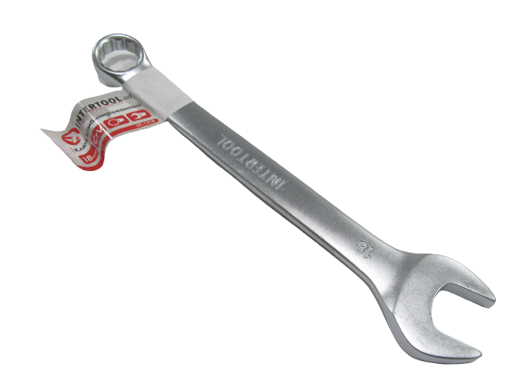 Ключ рожково-накидной CrV 18 мм INTERTOOL (41646) - изображение 2