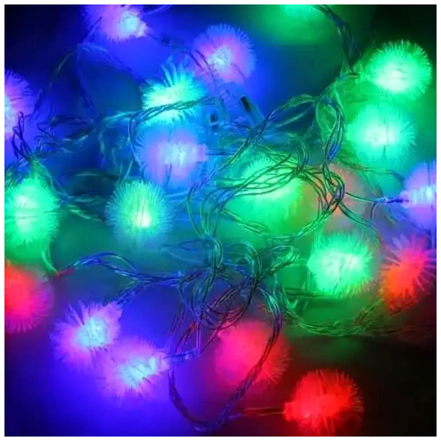 Гирлянда светодиодная на елку 5м 20 LED 220В IP44 для украшения интерьера Ежики SQ-27140 - Фото 6 Гирлянда светодиодная на елку 5м 20 LED 220В IP44 для украшения интерьера Ежики SQ-27140 - изображение 6