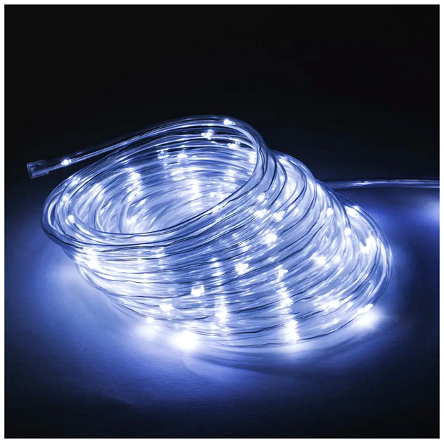 Гирлянда 100 LED 10м 2 Вт от USB и 220V IP65 холодный белый для улицы модель Роса SQ-27357 - изображение 6