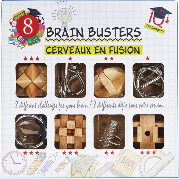 Набір головоломок Eureka 3D Puzzle Вибух мозку (473360) (5425004733603) - Фото 1 Набір головоломок Eureka 3D Puzzle Вибух мозку (473360) (5425004733603) - зображення 1