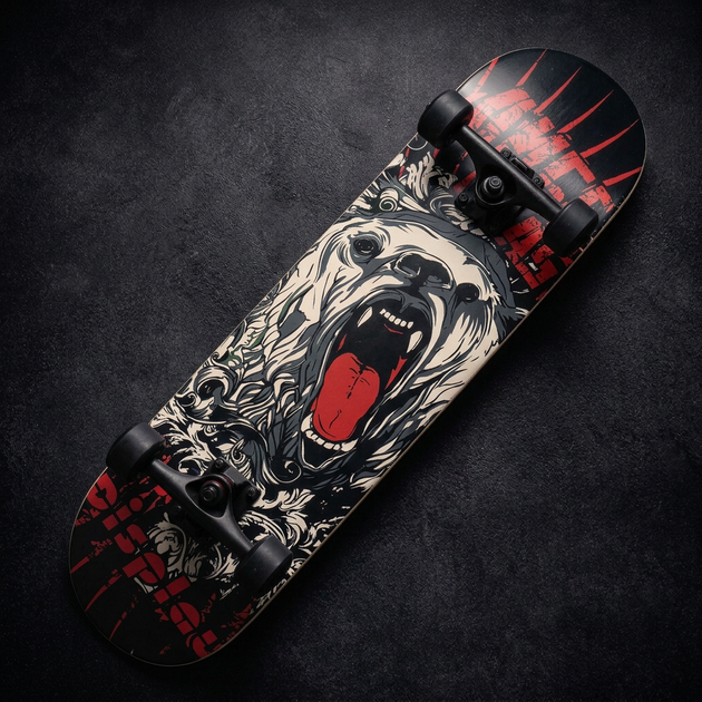 Скейтборд дерев'яний ведмідь BavarSport Skateboard Bear 4411-5 розмір 78х20см - зображення 5