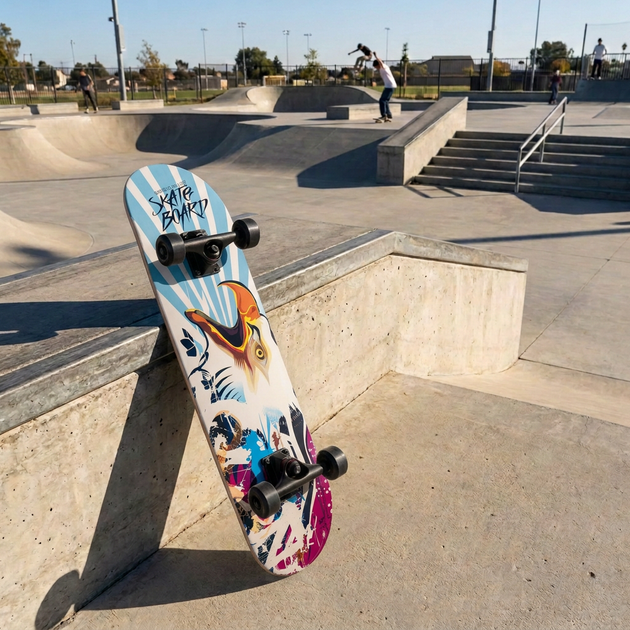 Скейтборд дерев'яний орел BavarSport Skateboard Eagle 4411-17 розмір 78х20см - зображення 7