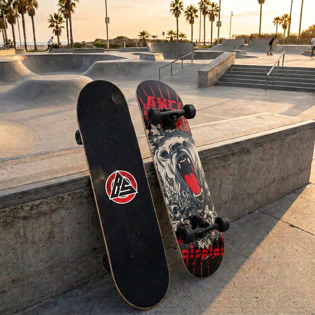 Скейтборд дерев'яний ведмідь BavarSport Skateboard Bear 4411-5 розмір 78х20см - зображення 7