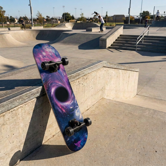 Скейтборд дерев'яний космос BavarSport Skateboard Space 4411-13 розмір 78х20см - зображення 9