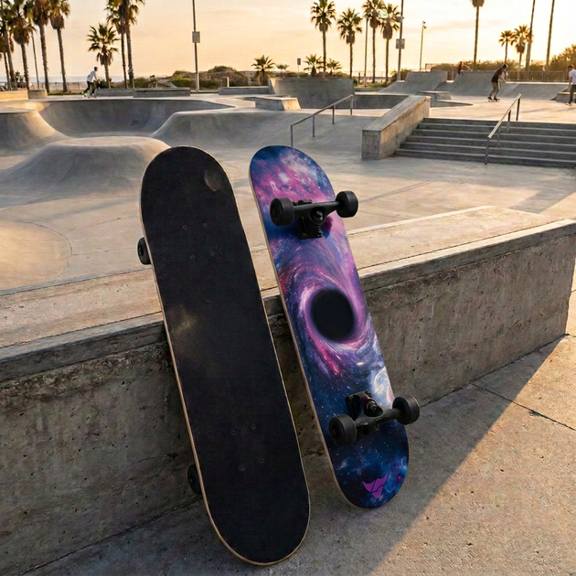Скейтборд дерев'яний космос BavarSport Skateboard Space 4411-13 розмір 78х20см - зображення 10