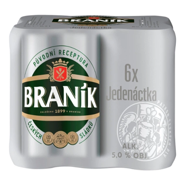 Пиво Branik Jedenactka 11 (світлий лагер 24 жб по 0,5л, Чехія). - Фото 3 Пиво Branik Jedenactka 11 (світлий лагер 24 жб по 0,5л, Чехія). - изображение 3