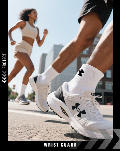 Шкарпетки Under Armour чоловічі баскетбольні бавовняні середньої висоти, чорні, 3 пари, розмір 43-48 - Фото 5 Шкарпетки Under Armour чоловічі баскетбольні бавовняні середньої висоти, чорні, 3 пари, розмір 43-48 - зображення 5