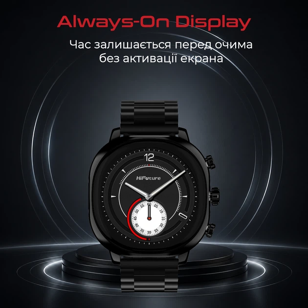 Смарт-годинник HiFuture AIX Black (AIX.Black) - зображення 6