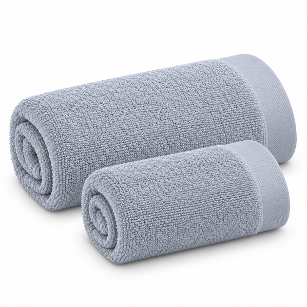 Полотенце махровое Classic 100%бав 50х90 500г/м2_серый - Фото 1 Полотенце махровое Classic 100%бав 50х90 500г/м2_серый - изображение 1
