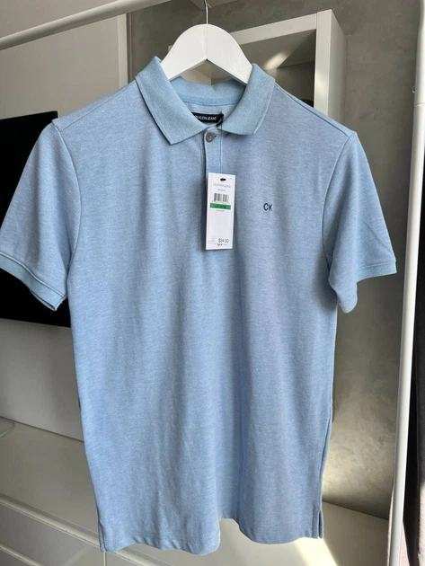 Футболка-поло для хлопчика Calvin Klein підліткова блакитна 14 років 164 см зріст - Фото 2 Футболка-поло для хлопчика Calvin Klein підліткова блакитна 14 років 164 см зріст - изображение 2