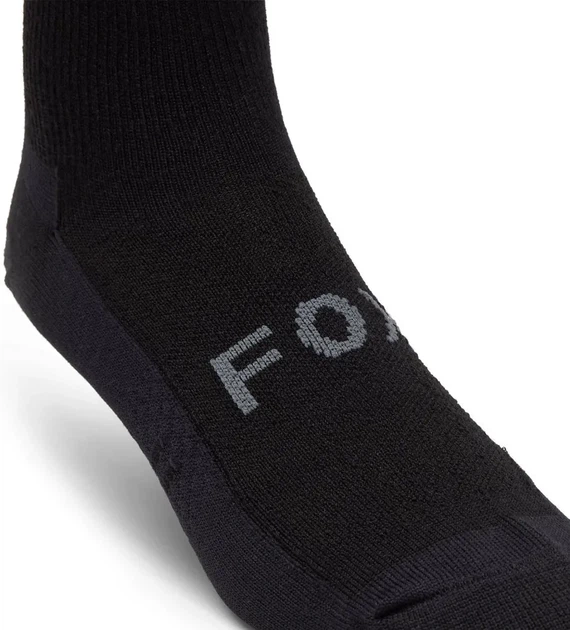 Носки велосипедные Fox Flexair Merino Black S/M черный шерсть мериноса 6 дюймов - Фото 3 Носки велосипедные Fox Flexair Merino Black S/M черный шерсть мериноса 6 дюймов - изображение 3