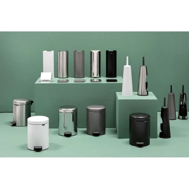 Бак для сміття з педаллю Brabantia NewIcon Pedal Bin 5 л білий 112065 (00800483) - зображення 6