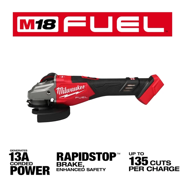 Аккумуляторная бесщеточная угловая шлифмашина 125-150 мм Milwaukee 3671-20 M18 FUEL - изображение 2