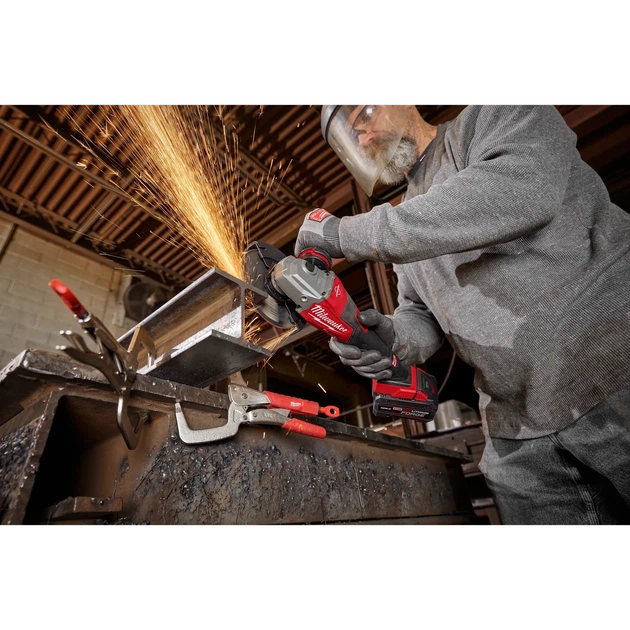 Аккумуляторная бесщеточная угловая шлифмашина 125-150 мм Milwaukee 3671-20 M18 FUEL - изображение 6