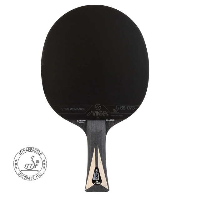 Ракетка для настільного тенісу Stiga Carbon Advance FL (1215-1001-35) 5266719 - Фото 1 Ракетка для настільного тенісу Stiga Carbon Advance FL (1215-1001-35) 5266719 - зображення 1
