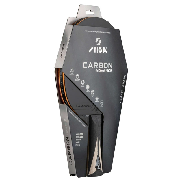 Ракетка для настільного тенісу Stiga Carbon Advance FL (1215-1001-35) 5266719 - Фото 6 Ракетка для настільного тенісу Stiga Carbon Advance FL (1215-1001-35) 5266719 - зображення 6