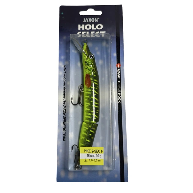Воблер Jaxon HS Pike 2 секції 16cm колір PF, вага 30g загл. 1,0-3,5m floating,VJ-PJ16FPF - Фото 1 Воблер Jaxon HS Pike 2 секції 16cm колір PF, вага 30g загл. 1,0-3,5m floating,VJ-PJ16FPF - зображення 1