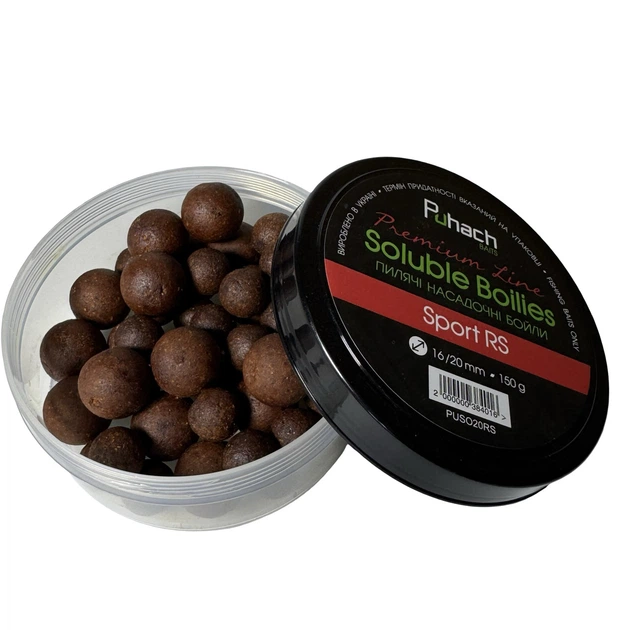 Пылящие насаживающие бойлы Puhach Baits Premium Soluble Boilies 16/20mm - Sport RS,PUSO20RS - Фото 1 Пылящие насаживающие бойлы Puhach Baits Premium Soluble Boilies 16/20mm - Sport RS,PUSO20RS - изображение 1