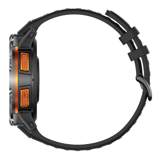 Чоловічий смарт-годинник T-REX Military Grade чорний спортивний два ремінці Bluetooth 5.0 Uwatch (404292) - Фото 3 Чоловічий смарт-годинник T-REX Military Grade чорний спортивний два ремінці Bluetooth 5.0 Uwatch (404292) - зображення 3