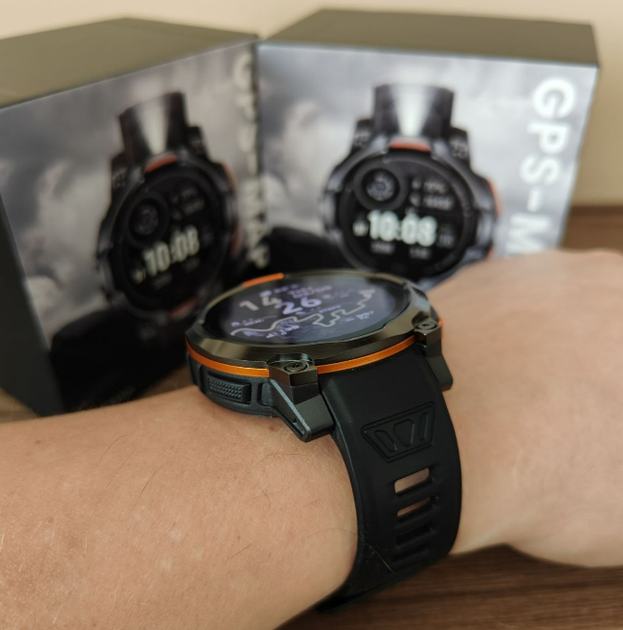 Чоловічий смарт-годинник T-REX Military Grade чорний спортивний два ремінці Bluetooth 5.0 Uwatch (404292) - Фото 5 Чоловічий смарт-годинник T-REX Military Grade чорний спортивний два ремінці Bluetooth 5.0 Uwatch (404292) - зображення 5