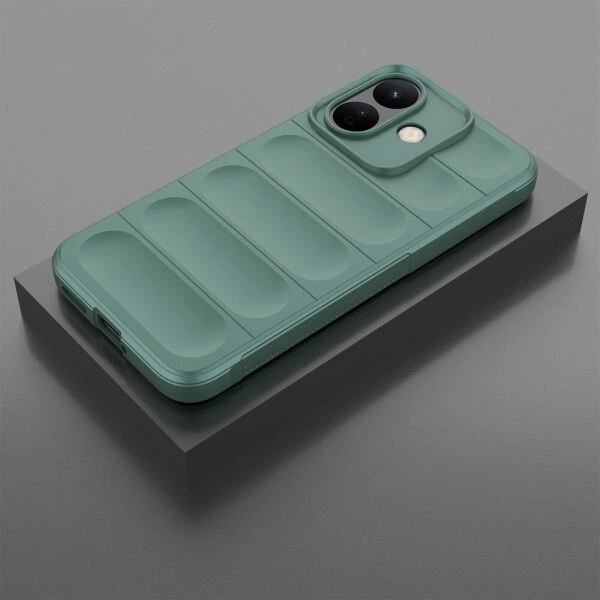 Силиконовый (TPU) чехол Deexe Terra Case для Xiaomi Redmi Note 17 Pro - Green - изображение 4