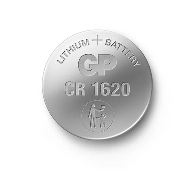 Батарейка таблетка GP CR1620 3.0 V литиевая 5 шт блистер - Фото 2 Батарейка таблетка GP CR1620 3.0 V литиевая 5 шт блистер - изображение 2
