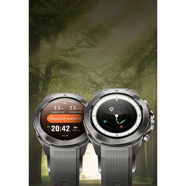 Смарт-годинник Mibro GS Explorer S 1,32" AMOLED Bluetooth 5.3 GPS NFC WR100 Titanium із силіконовим ремінцем (XPAW023TS) - зображення 6