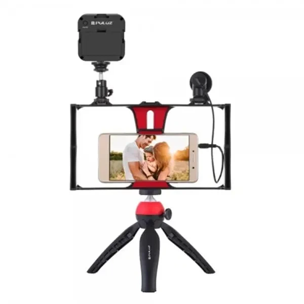 Комплект для влогінгу Digital Video Making Kit AY49X зі штативом, світлом і мікрофоном - Фото 1 Комплект для влогінгу Digital Video Making Kit AY49X зі штативом, світлом і мікрофоном - зображення 1