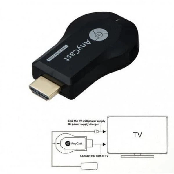 Бездротовий HDMI-адаптер AnyCast M100 для трансляції зі смартфона на телевізор, Wi-Fi 2,4 ГГц - зображення 5