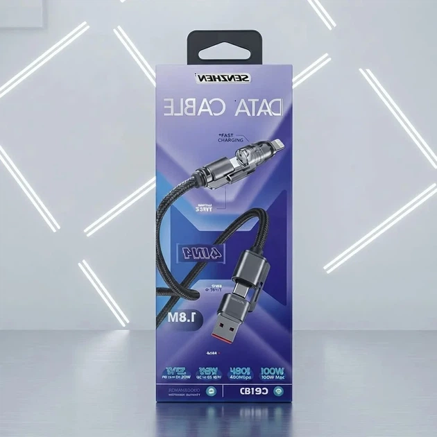 Кабель USB–Lightning Digital 26X-197 1 м усиленный - Фото 5 Кабель USB–Lightning Digital 26X-197 1 м усиленный - изображение 5