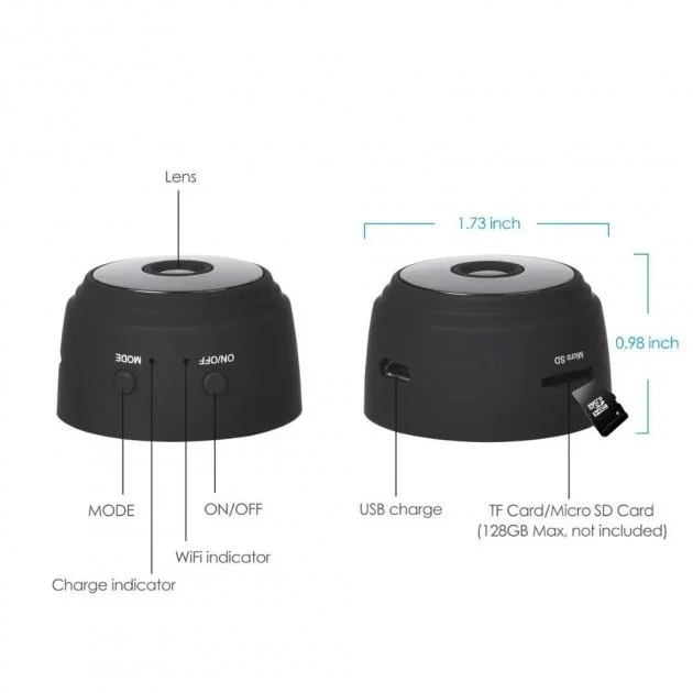 Скрытая мини-камера Digital A9 Wi-Fi FullHD для наблюдения - Фото 4 Скрытая мини-камера Digital A9 Wi-Fi FullHD для наблюдения - изображение 4