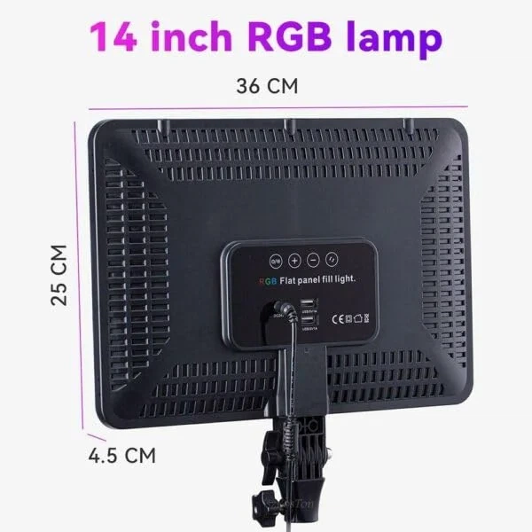Прямоугольная LED-лампа PL-36 для фото и видео с пультом ДУ - изображение 6
