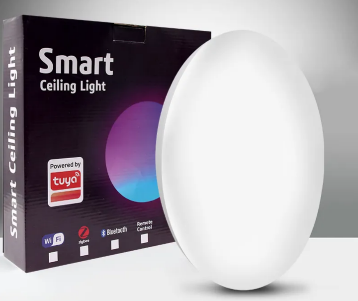Розумний стельовий світильник 1DAL | Wi-Fi, RGBCW, 24W (SSLP24W) - Фото 2 Розумний стельовий світильник 1DAL | Wi-Fi, RGBCW, 24W (SSLP24W) - зображення 2