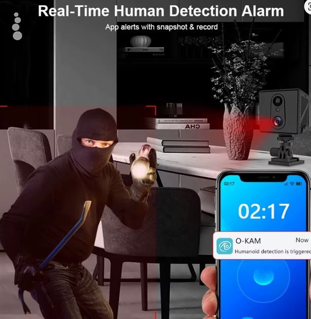 Міні Wi-Fi камера CUGUU 5MP з нічним баченням і датчиком руху - зображення 4