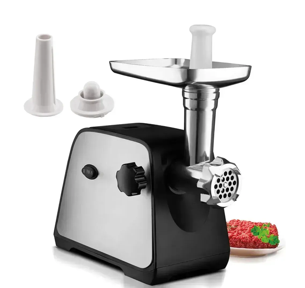 Электромясорубка Domotec MS-2026 4500 Вт мясорубка домашняя для фарша мяса рыбы овощей с соковыжималкой фруктов томатов реверсом 3 решетками дисками колбасной насадкой кеббе стальным ножом защитой от перегрузки - Фото 10 Электромясорубка Domotec MS-2026 4500 Вт мясорубка домашняя для фарша мяса рыбы овощей с соковыжималкой фруктов томатов реверсом 3 решетками дисками колбасной насадкой кеббе стальным ножом защитой от перегрузки - изображение 10