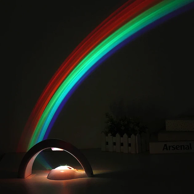Ночник-проектор Lucky Rainbow RGB с проекцией радуги и таймером - изображение 6