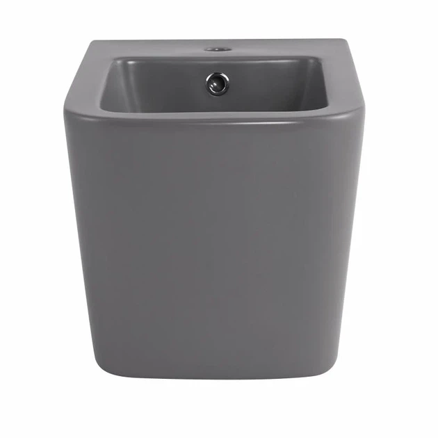 Биде подвесное Qtap Tern QT17551303GSG 520x350x330 мм, керамика, Stone Grey - изображение 3