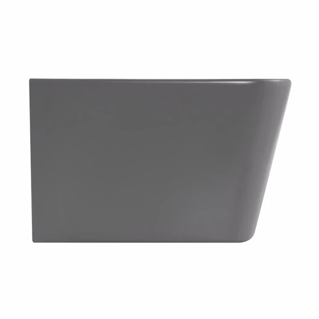 Биде подвесное Qtap Tern QT17551303GSG 520x350x330 мм, керамика, Stone Grey - изображение 4
